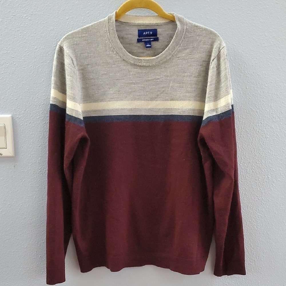 Apt. 9 wool blend colorblock sweater